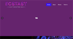 Desktop Screenshot of ecstasytheater.com