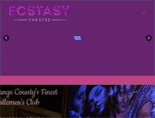 Tablet Screenshot of ecstasytheater.com